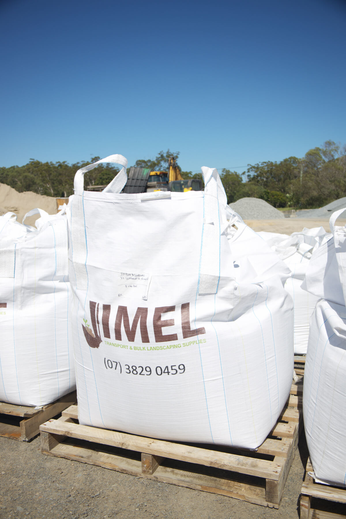 Jimel bulk bag of landscaping supplies